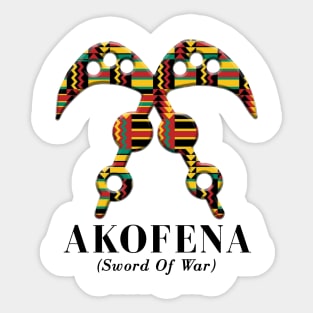 Akofena (Sword of War) Sticker